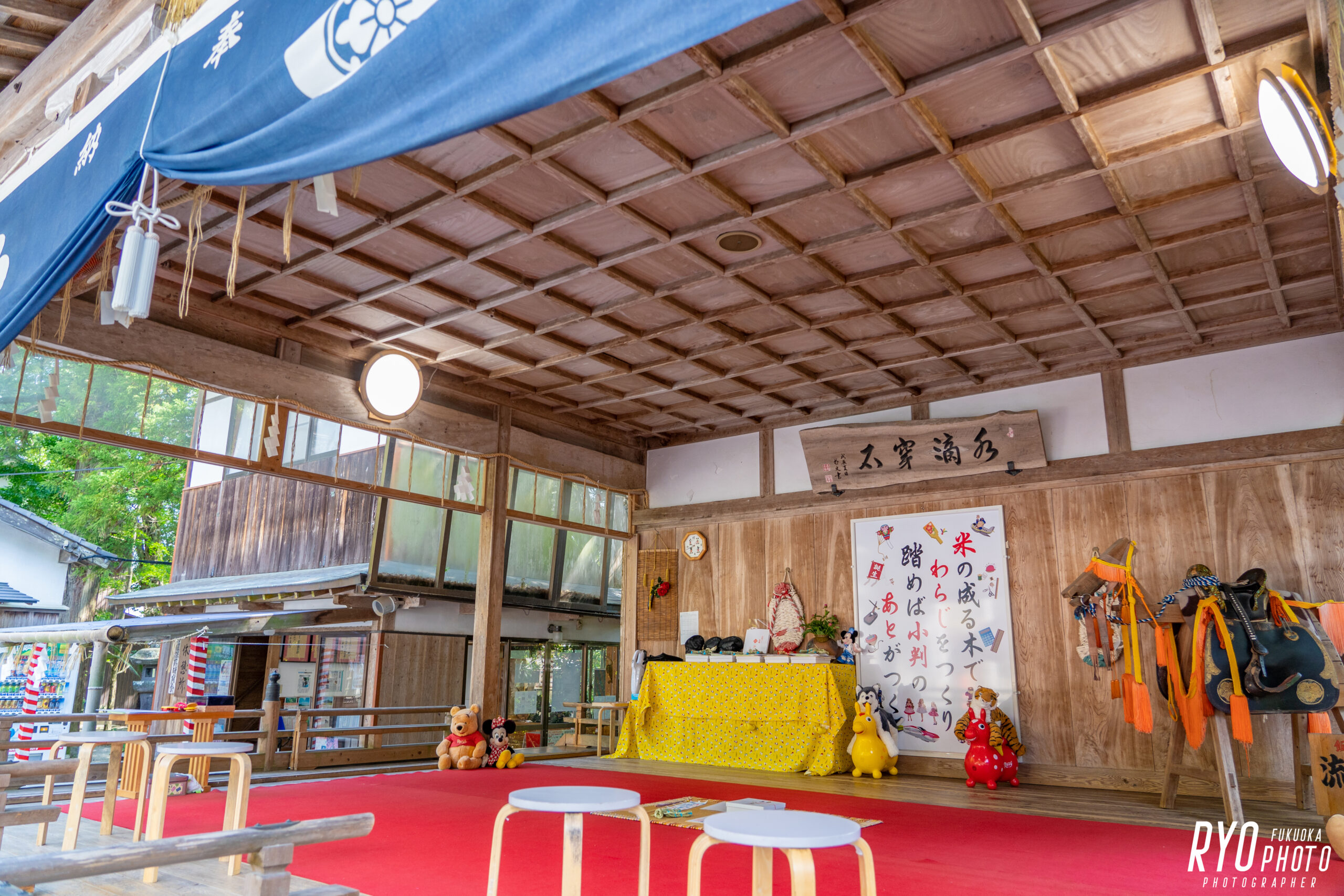 飯盛神社で撮影した餅踏みの写真