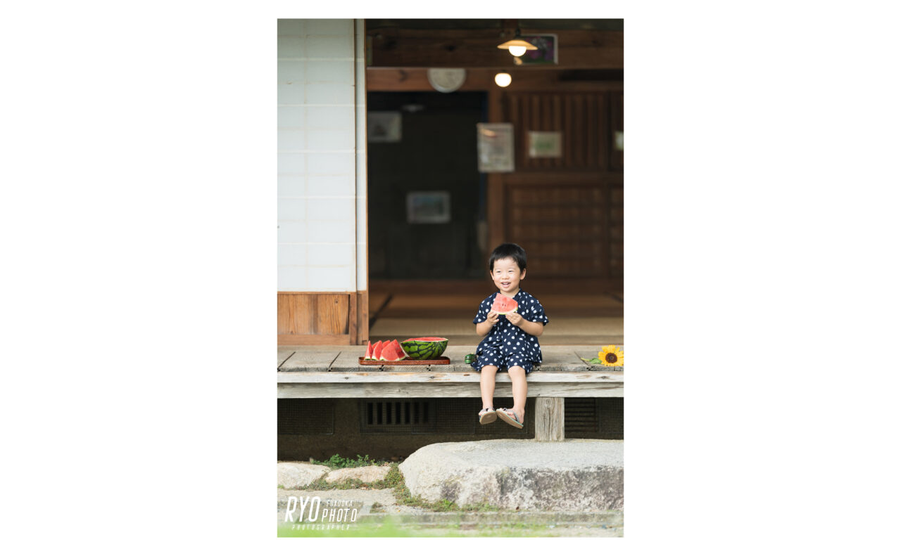筑前町安の里公園ふれあいファームで撮影した子供の写真